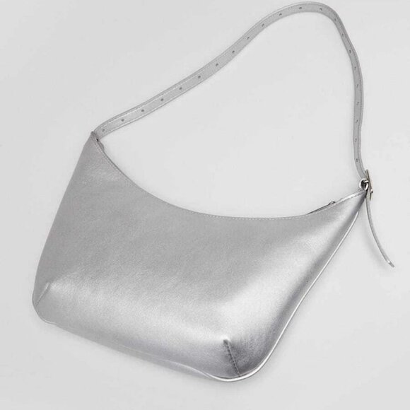 Balenciaga Silver Metallic Leather Mary-Kate Shoulder Bag - Picture 3 of 11